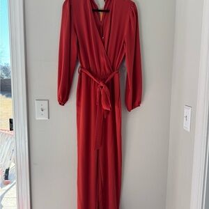 Elegant Red Jumpsuit